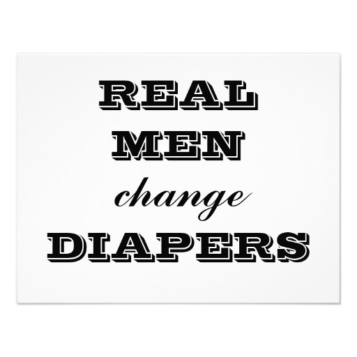 men change diapers